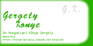gergely konye business card