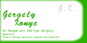 gergely konye business card